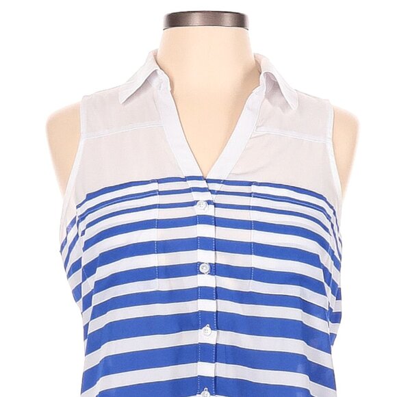 🍁$35🍁 Express Portofino Sleeveless Button Down Tank - Picture 3 of 6